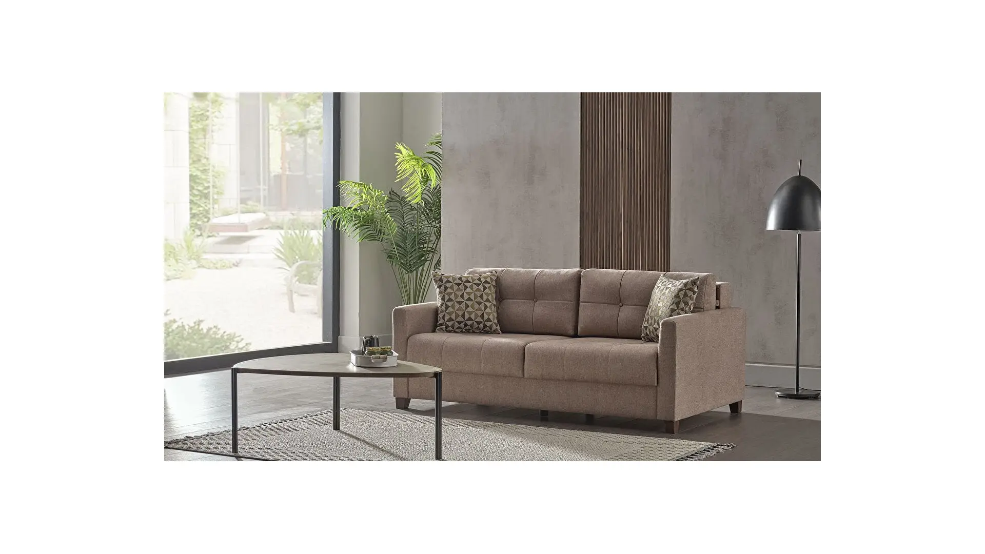 BLLN TWİN SOFT ÜÇLÜ KANEPE/CORTE VZN/KREA KRM A