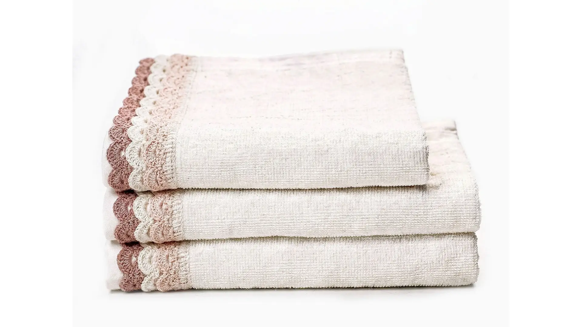 Doqu Home Boho Chıc Spring Yüz Havlu Seti 50X90 Dantelli Bordürlü