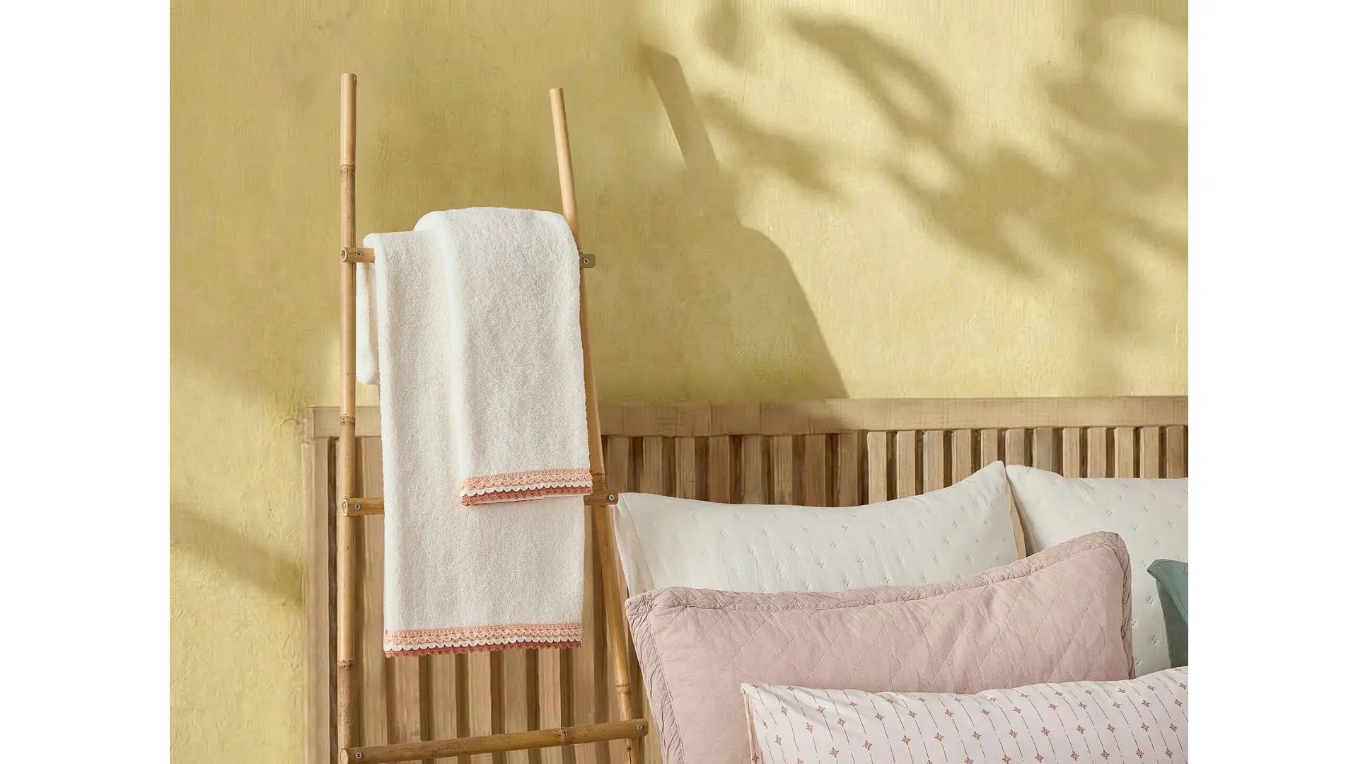 Doqu Home Boho Chıc Spring Yüz Havlusu 50X90 Esella Dantelli