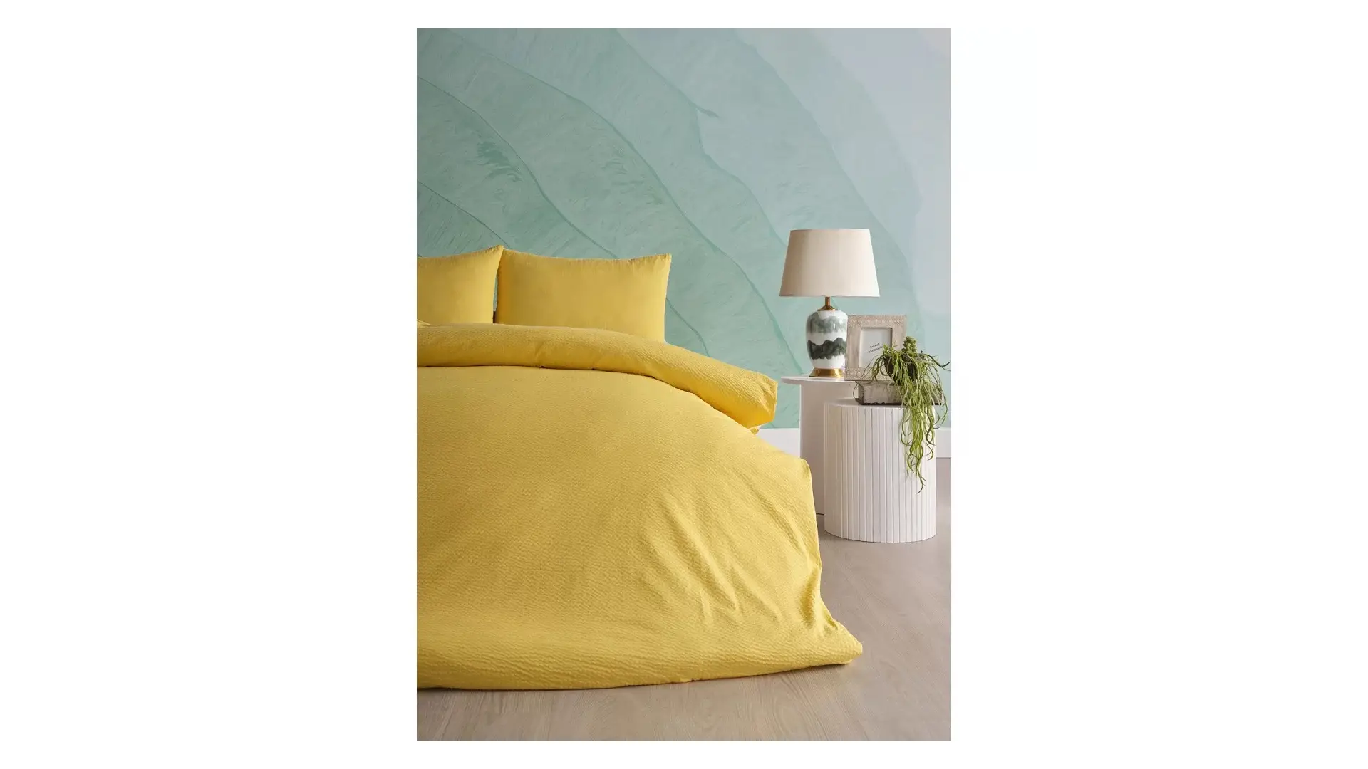 Doqu Home Kapadokya Balonları Tek Kişilik Saten Nevresim Takımı Skyblue