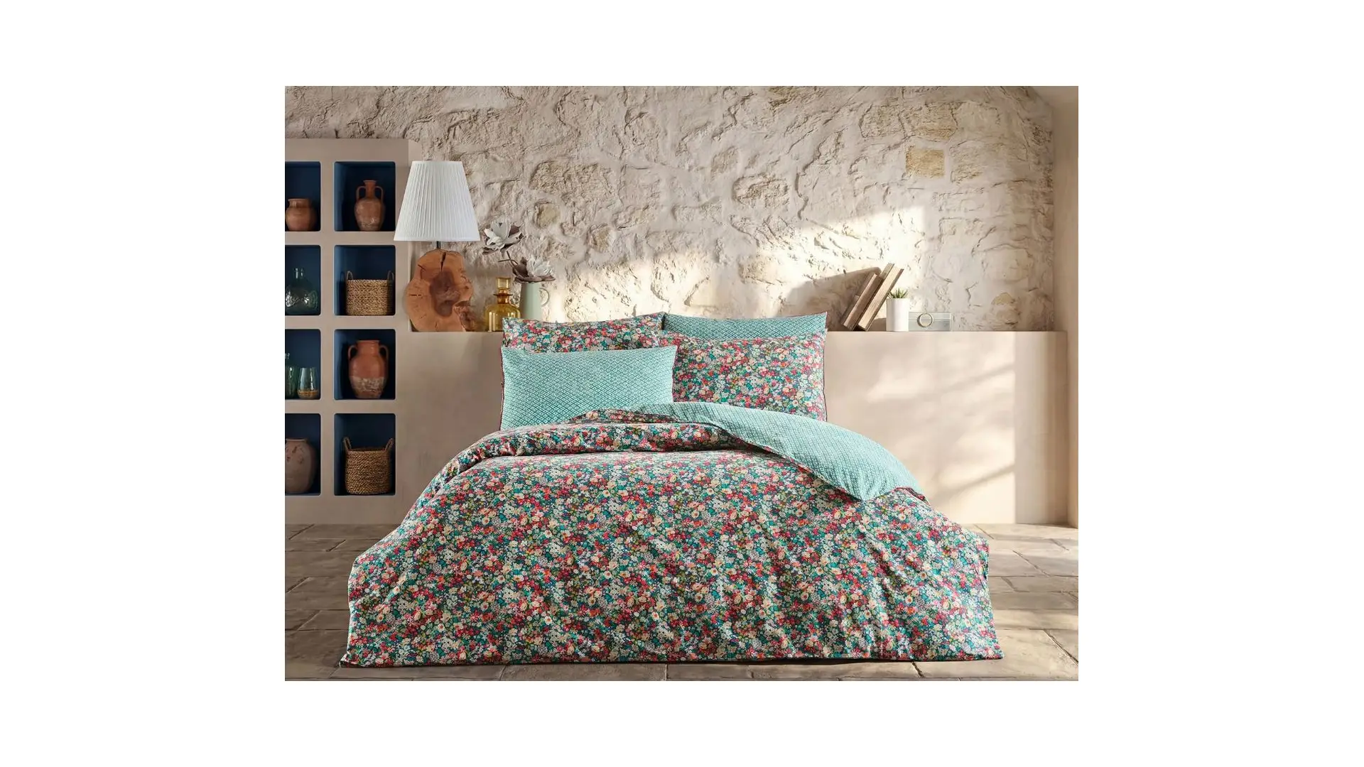 Doqu Home Leris Ranforce Elit Tek Kişilik Nevresim Takımı Bouquet