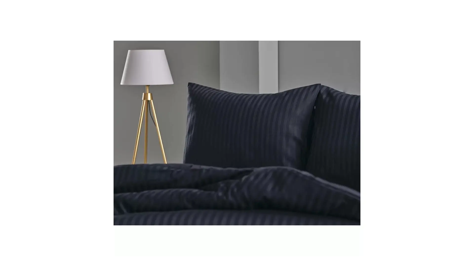 Doqu Home Saten Artline Çift Kişilik Nevresim Takımı Siyah
