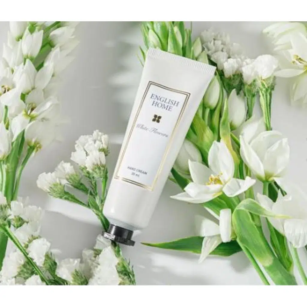 English Home Beyaz Çiçekler El Kremi 30 Ml Bej