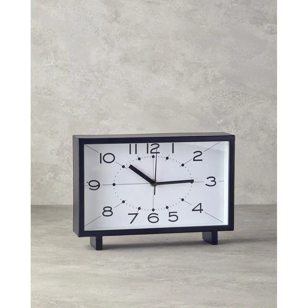 English Home Flair Masa Saati 28x20 cm Siyah