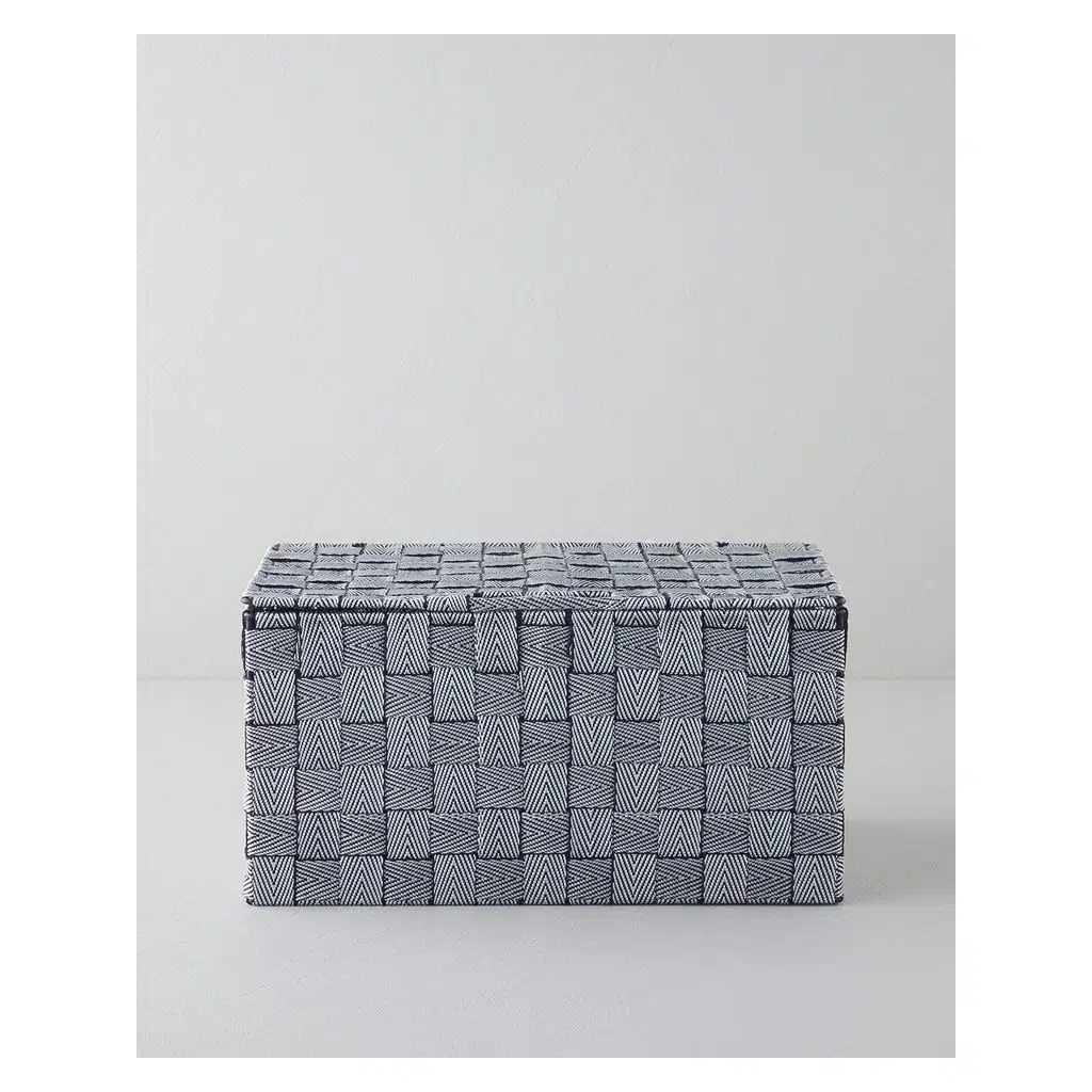 English Home Shine Saklama Kutusu 34x22x17 Siyah-Beyaz