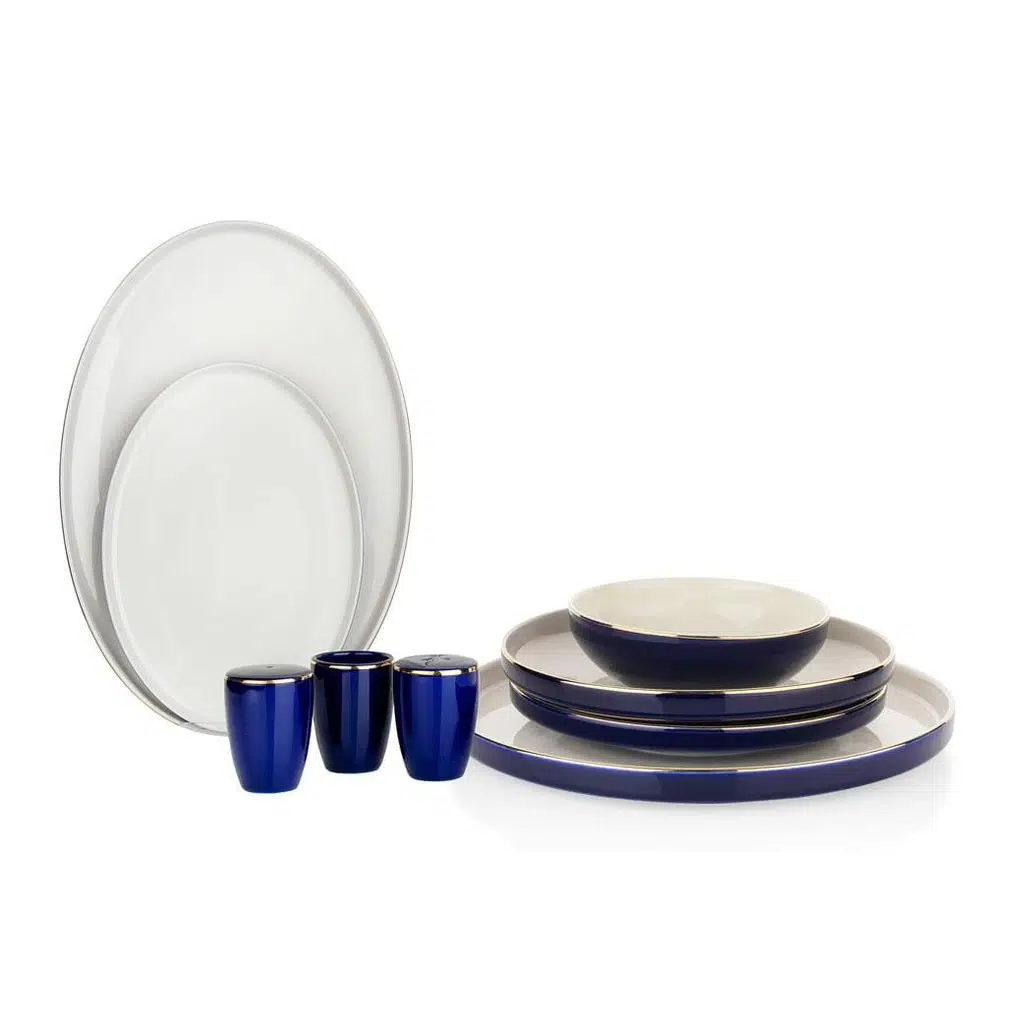 Schafer Adel Navy Blue Yemek Takımı 56 prç Lacivert