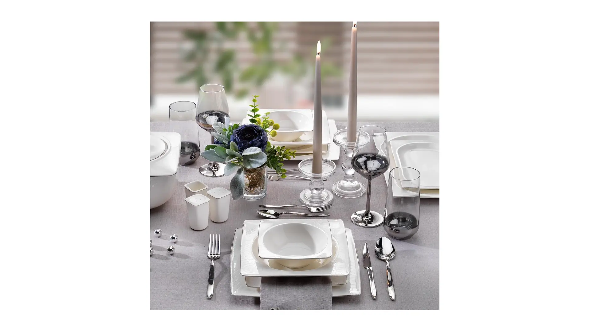 Schafer Glamor Private Yemek Takımı 60 prç Beyaz 2