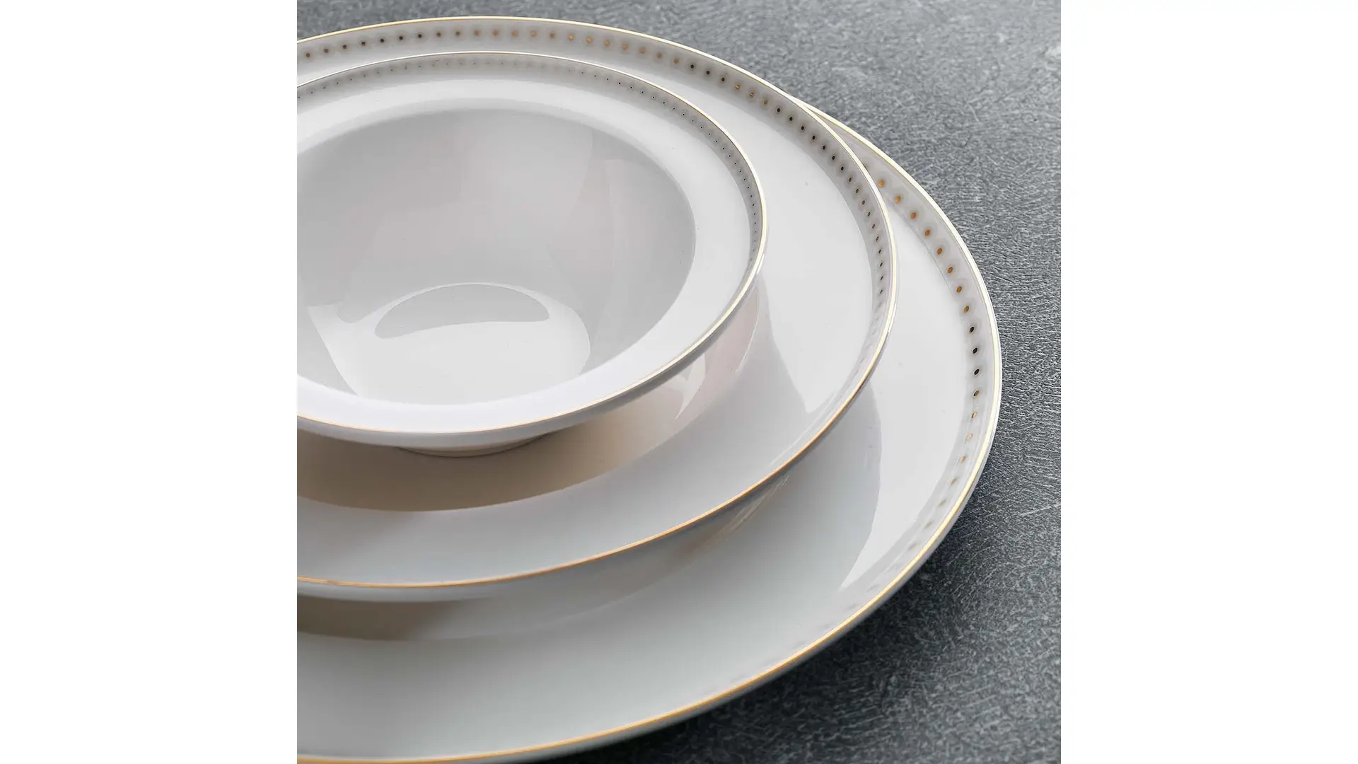Schafer Queen Classy Bone Yemek Takımı 60 prç Altın